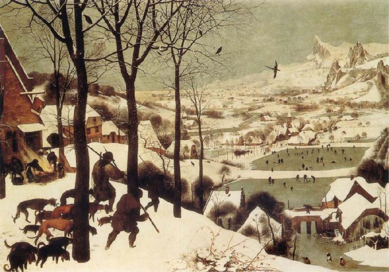 BRUEGHEL, Pieter the Younger The Hunters in the Snow oil painting image